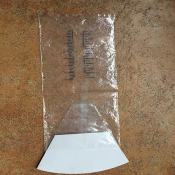 disposable sickness bags with paper collar for travel