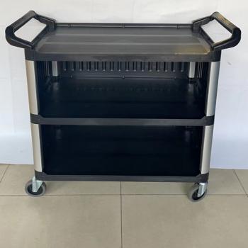 utility trolley carts with with enclosed panels on 3 sides