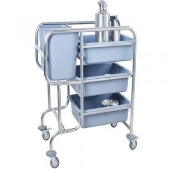  stainless steel Collecting Trolley cart for catering 