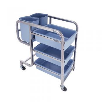  stainless steel Collecting Trolley cart for catering 