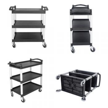 3-tier folding Hotel Restaurant Catering Serving Trolley