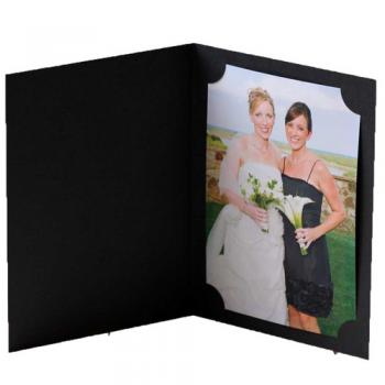 black color paper photo folders