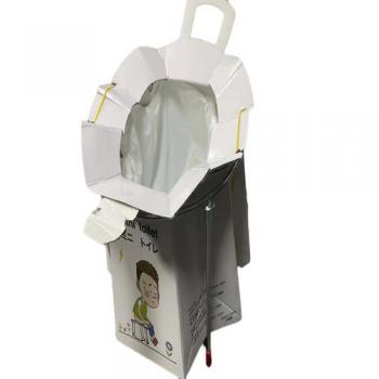 Small folding cardboard mini Toilets Camping mini Toilet for kids